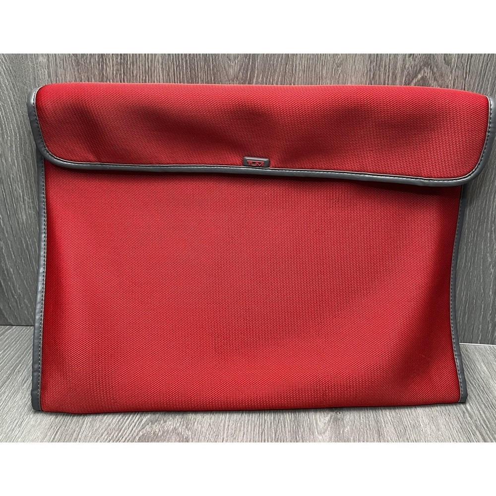 TUMI Travel Packing Folder Organizer Red with Folding Aid Clothes Suit Case